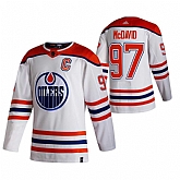 Edmonton Oilers 97 Connor McDavid White Adidas 2020-21 Reverse Retro Alternate Jersey Dzhi,baseball caps,new era cap wholesale,wholesale hats